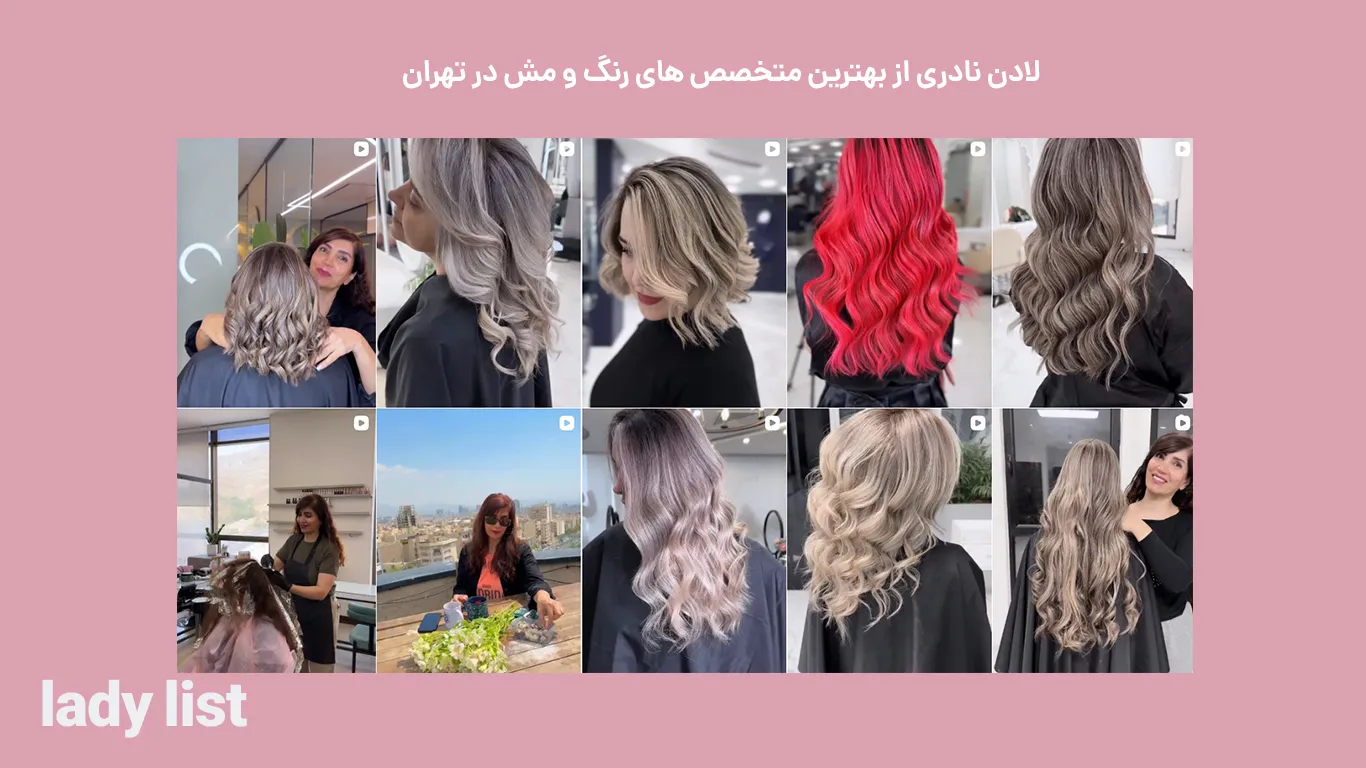 نمونه کار رنگ و مش لادن نادری